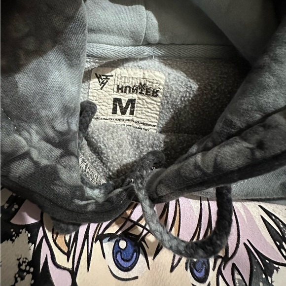 Hunter x Hunter Hypland Anime Killua Eye Box Logo Sweatshirt Hoodie Sz M Tie Dye - Picture 6 of 11